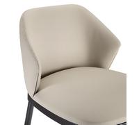Chaise Chaise de salle à manger Chaise de cuisine Chaise en cuir Bois Tissu Beige Moderne Chaise