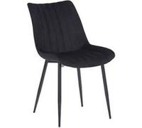 Chaise clp en metal non pliable H. 82 cm interieur noir Noir G
