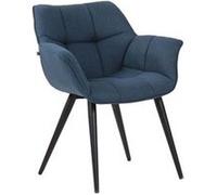 Chaise clp en metal non pliable interieur H. 85 cm bleu Bleu G