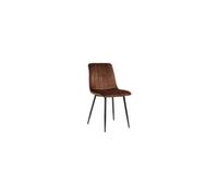 Chaise clp interieur non empilable non pliable en metal H. 88 cm marron