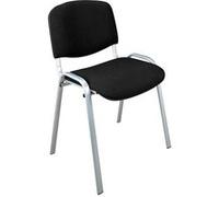 Chaise Conférence empilable noir piétement alu - Nowy styl Aluminium G