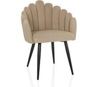 SCALLORE - Chaise de salle à manger Beige