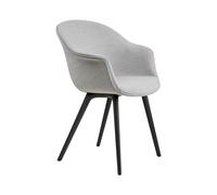 GUBI Bat Dining Chair fully upholstered plastic base Remix 3 n° 123-black