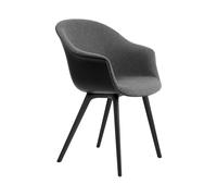 GUBI Bat Dining Chair front upholstered plastic base Hallingdal 65 n° 173-black
