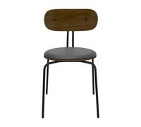 Chaise Curious black steel base