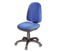 Chaise dactylo Webstar à contact permanent coloris bleu