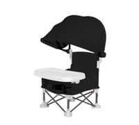 Chaise D'alimentation Portable Pour Bébé - Tissu En D'aluminium 38x31x37 Cm | Siège De Voyage Pour Tout-petit Avec Plateau Pour Manger, Auvent Pliable, | Pelouse Plage Camping En Plein