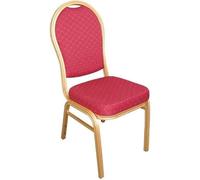 Bolero U525 Bolero Lot de 4 chaises de banquet en aluminium Rouge