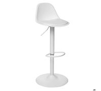 Atmosphera - Chaise de Bar Aiko - Blanc - Hauteur Ajustable