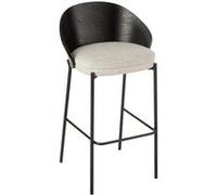 Chaise de Bar Design Lone 97cm Noir & Gris