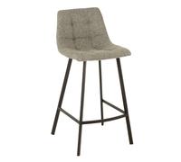 Paris Prix Chaise de bar Design Stéphane métal H. 97 cm Gris
