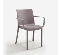 Chaise de bar-jardin empilable avec accoudoirs Victoria BICA