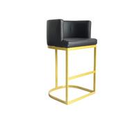 Chaise de bar menzzo interieur non pliable en metal H. 100 cm noir