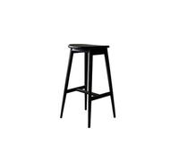 Chaise de bar Orust Bois Hévéa 43x36x77 cm Noir