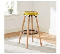 Chaise de bar sobuy en bois non pliable interieur H. 73 cm Jaune