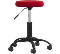 Chaise de bar vidaxl en plastique non pliable interieur H. 54 cm rouge Rouge G