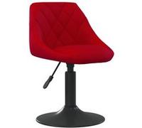 Chaise de bar vidaxl en plastique non pliable interieur H. 62.5 cm rouge Rouge G