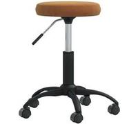 Chaise de bar vidaxl interieur non pliable en plastique H. 54 cm marron marron G