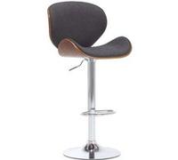 Chaise de bar vidaxl interieur non pliable H. 116 cm en bois gris gris G