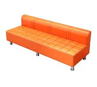 Chaise de barbier en polyuréthane, chaises de salle d'attente avec éponge haute résilience et pieds en acier inoxydable, meubles de canapé pour salon, bureau, salle d'attente