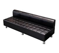 Chaise de barbier en polyuréthane, chaises de salle d'attente avec éponge haute résilience et pieds en acier inoxydable, meubles de canapé pour salon, bureau, salle d'attente