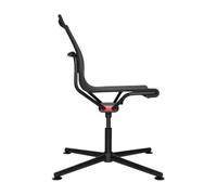Chaise de burea D1 structure quatre pieds four-legged frame alu jet black matt RAL9005