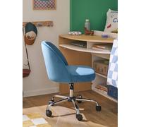VERTBAUDET Chaise De Bureau À roulettes Enfant en Velours Bleu TU