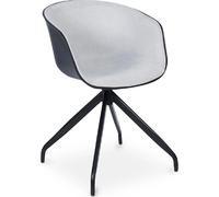 Chaise de bureau avec accoudoirs - Chaise de bureau design noire - Jodie Gris clair