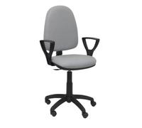 Chaise de bureau AYNA - accoudoirs fixes - Gris clair