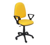 Chaise de bureau AYNA - accoudoirs fixes - Jaune