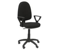 Chaise de bureau AYNA - accoudoirs fixes - Noir