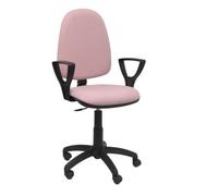Chaise de bureau AYNA - accoudoirs fixes - Rose