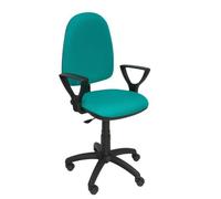 Chaise de bureau AYNA - accoudoirs fixes - Vert clair