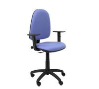 Chaise de bureau AYNA - accoudoirs réglables - Bleu clair