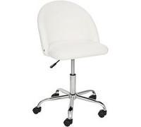 Atmosphera - Chaise de Bureau Geos - Bouclette - Blanc