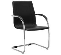 Chaise de Bureau Cantilever Similicuir Blanc Fauteuil Siège Intérieur vidaXL