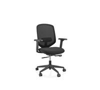 Delvia - Siège de bureau de qualité professionnelle Noir