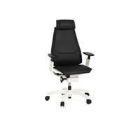 GENIDIA PRO WHITE cuir - Siège de bureau haut de gamme Noir
