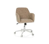 hjh Living Chaise de bureau SOLAO HOME pivotante basculante rembourrée textile bouclette Beige