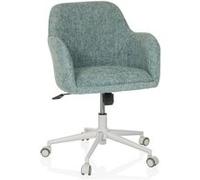 hjh LIVING Chaise de bureau SOLAO HOME rembourrée pivotante réglable fonction bascule Menthe
