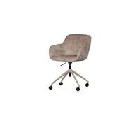 Chaise de bureau chenille taupe MORROS