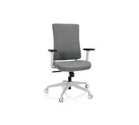 HJH Office Chaise de bureau COMFIO WP, ergonomique, soutien lombaire réglable, pivotante, tissu gris