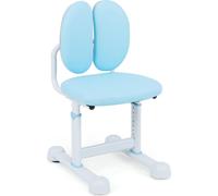 Chaise de bureau COSTWAY pour enfants, hauteur d'assise 35-43 cm, chaise de bureau pour enfants avec dossier, chaise de bureau, chaise pour enfants à partir de 3 ans, bleu