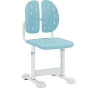 Chaise de bureau COSTWAY pour enfants, hauteur réglable de 29,5 à 37,5 cm, chaise de bureau pour enfants avec dossier, chaise pour enfants à partir de 3 ans, bleu