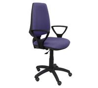 Chaise de bureau ELCHE - accoudoirs fixes - Bleu clair