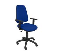 Chaise de bureau ELCHE - accoudoirs réglables - Bleu