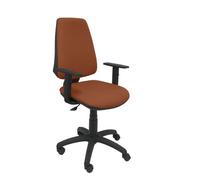 Chaise de bureau ELCHE - accoudoirs réglables - Marron