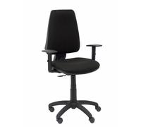 Chaise de bureau ELCHE - accoudoirs réglables - Noir
