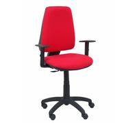 Chaise de bureau ELCHE - accoudoirs réglables - Rouge
