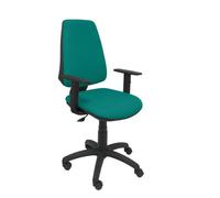 Chaise de bureau ELCHE - accoudoirs réglables - Vert clair